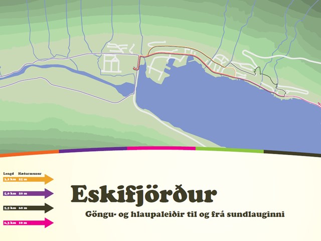 Göngu og hlaupaleiðir á Eskifirði