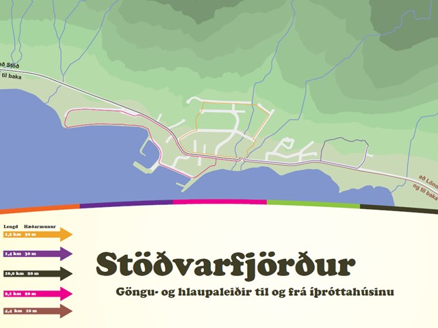 Göngu og hlaupaleiðir á Stöðvarfirði