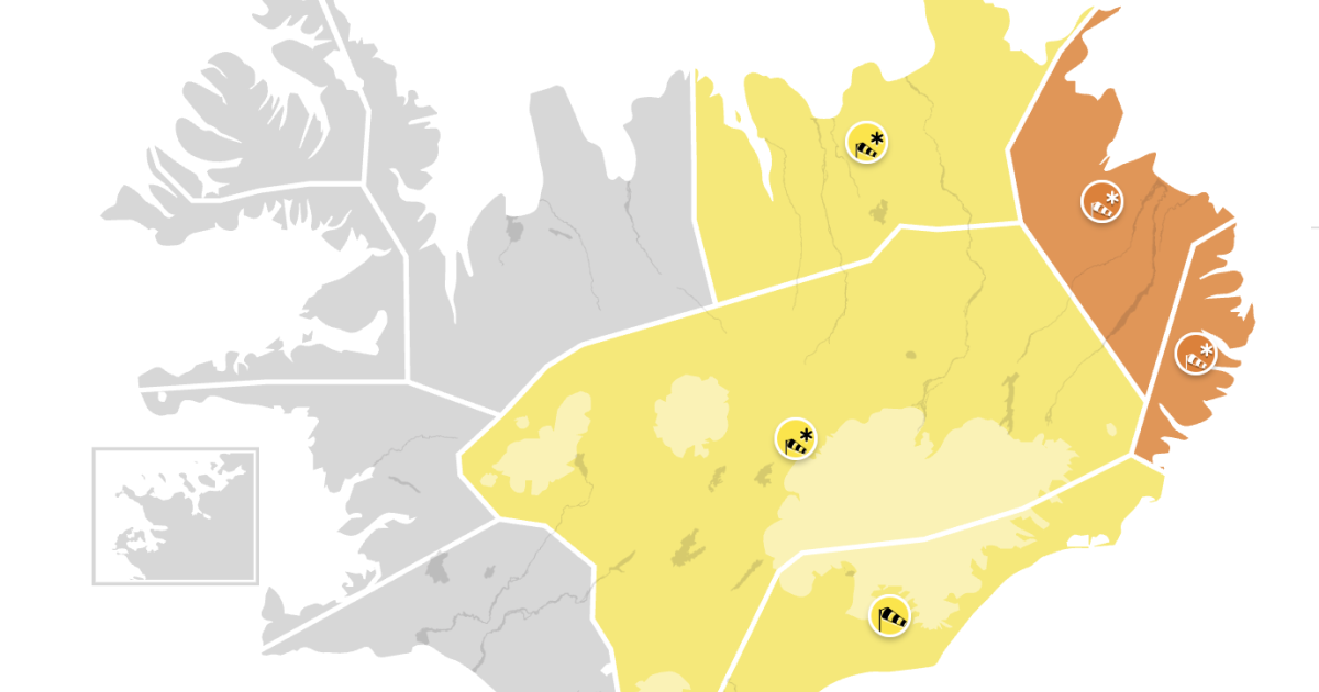 Afar slæm veðurspá á morgun: upplýsingar um skólahald, Strætó og ...
