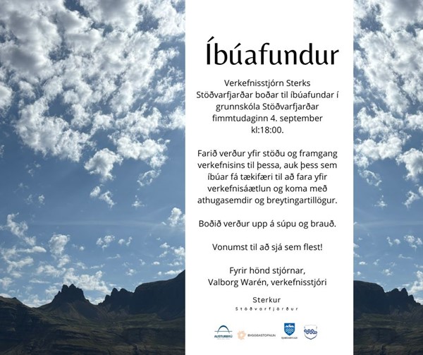 Íbúafundur með Sterkum Stöðvarfirði
