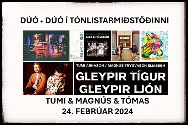 Tvöfaldur djasskokteill í Tónlistarmiðstöðinni = Dúó+Dúó Tvöfaldur djasskokteill í Tónlistarmiðstöðinni = Dúó+Dúó