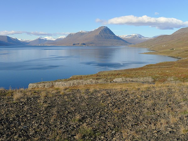 Veginum út með norðanverðum Reyðarfirði lokað