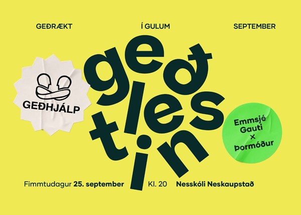 Geðlestin í Gulum september á Austfjörðum Geðlestin í Gulum september á Austfjörðum