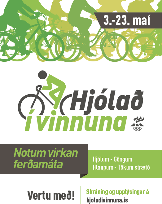 Hjólað í vinnuna 3.-23. maí 