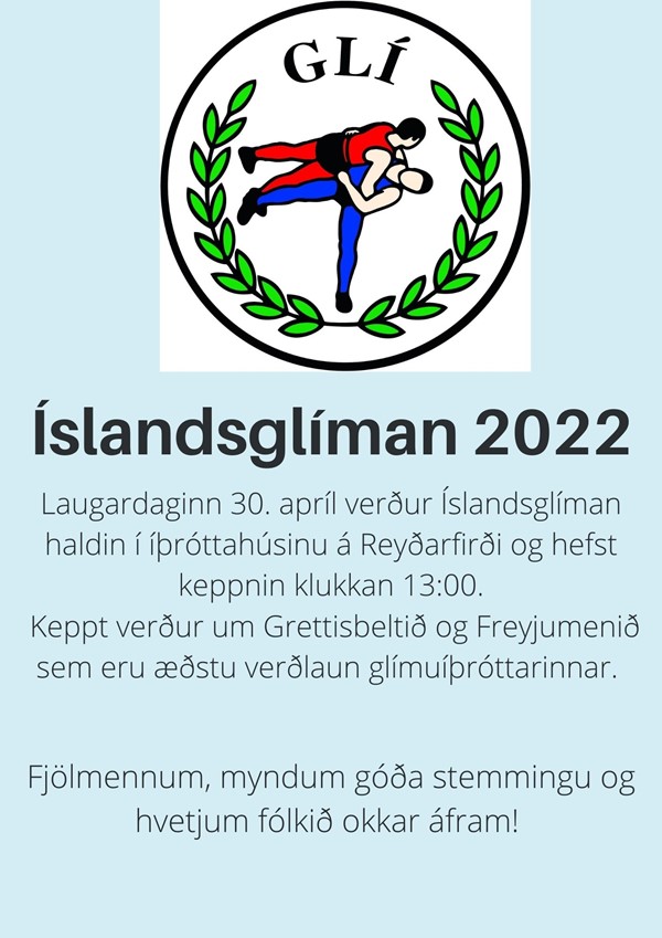 Íslandsglíman 2022 á Reyðarfirði