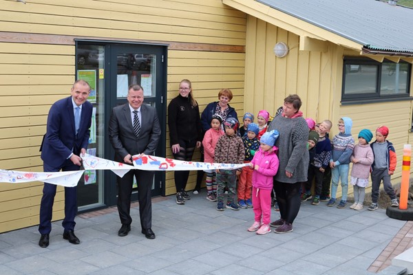 Viðbygging við Leikskólann Lyngholt tekin formlega í notkun