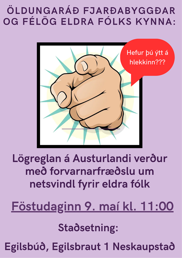 Forvarnarfræðsla um netsvindl