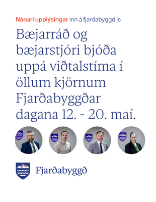Viðtalstímar bæjarráðs og bæjarstjóra