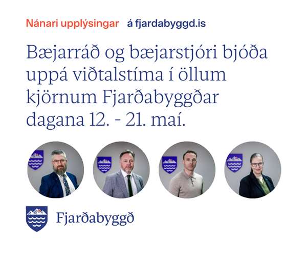 Viðtalstímar bæjarráðs og bæjarstjóra