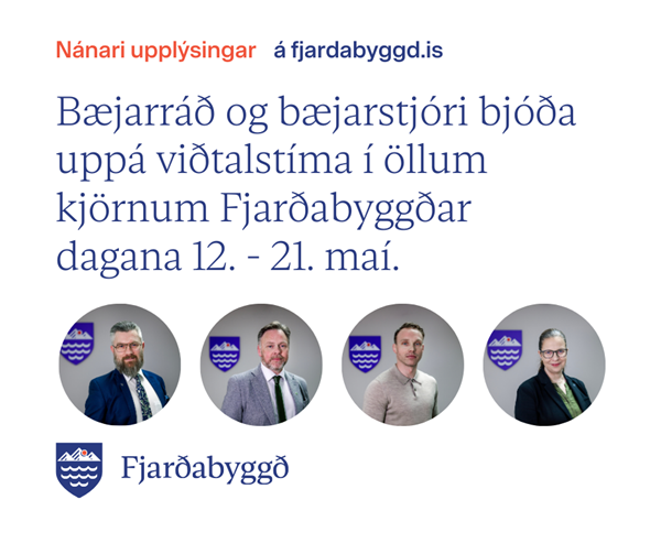 Viðtalstímar bæjarráðs og bæjarstjóra