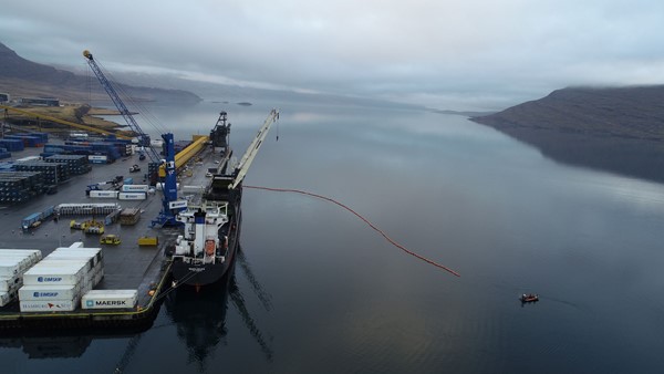 Mengunarvarnaræfing við Mjóeyrarhöfn