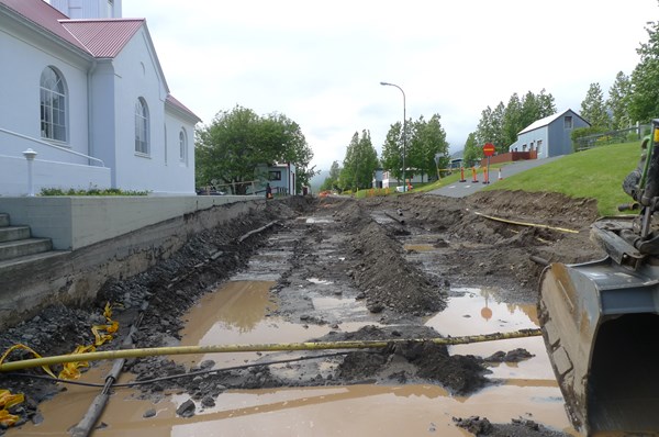 Framkvæmdir á Skólavegi