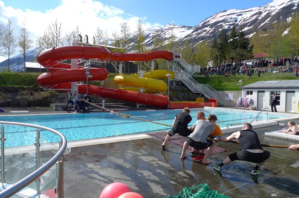 Veðrið lék við hátíðargesti Veðrið lék við hátíðargesti
