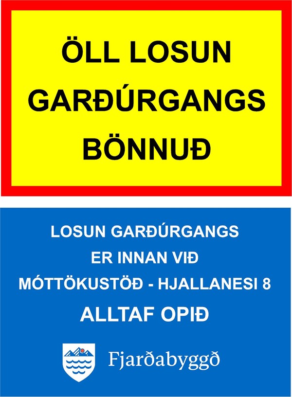 Öll losun garðúrgangs bönnuð við Teigargerði